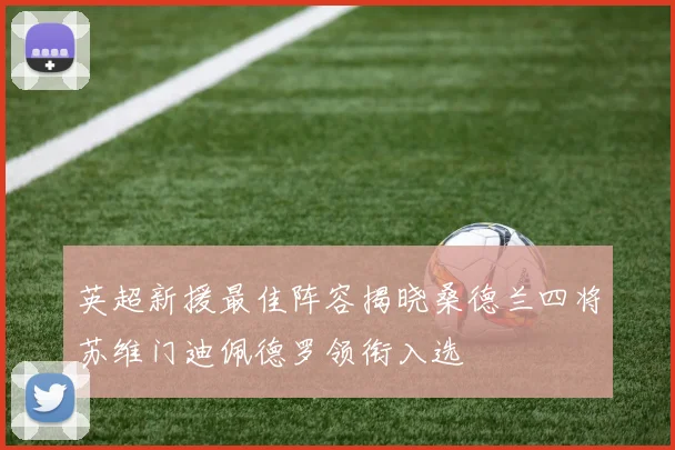 英超新援最佳阵容揭晓桑德兰四将苏维门迪佩德罗领衔入选